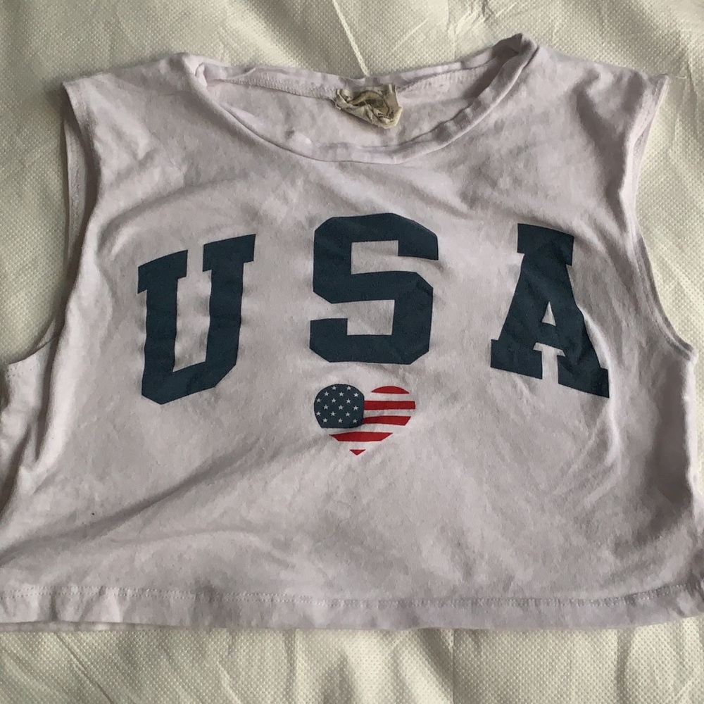 USA crop top